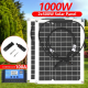 1000W 500W High-Efficiency Flexible Solar Panel Kit with 12V Battery Charger & 100A Controller for RV Yacht Boat Off-Grid Power