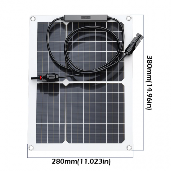 1000W 500W High-Efficiency Flexible Solar Panel Kit with 12V Battery Charger & 100A Controller for RV Yacht Boat Off-Grid Power