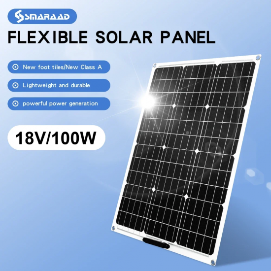 Flexible Solar Panel 12V 18V 100W 200W 500W To Charge Battery Powerful Solar Kit For Home Light Solar System